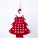 Christmas Tree Advent Calendar Felt Fabric Holiday Countdown Christmas Display Decor