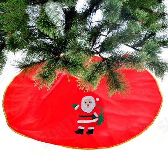 Christmas Tree Skirt Red Christmas Xmas Decoration Ornament