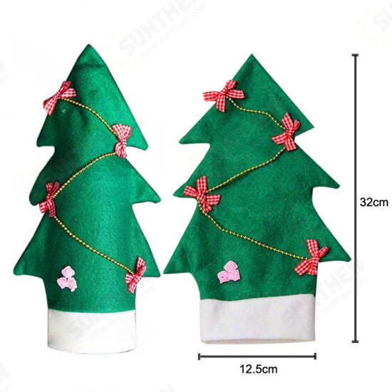 Christmas Wine Bottle Cover Christmas Xmas Clothes Tree Bottle Coat Bottle Decoration