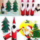 Christmas Wine Bottle Cover Christmas Xmas Clothes Tree Bottle Coat Bottle Decoration