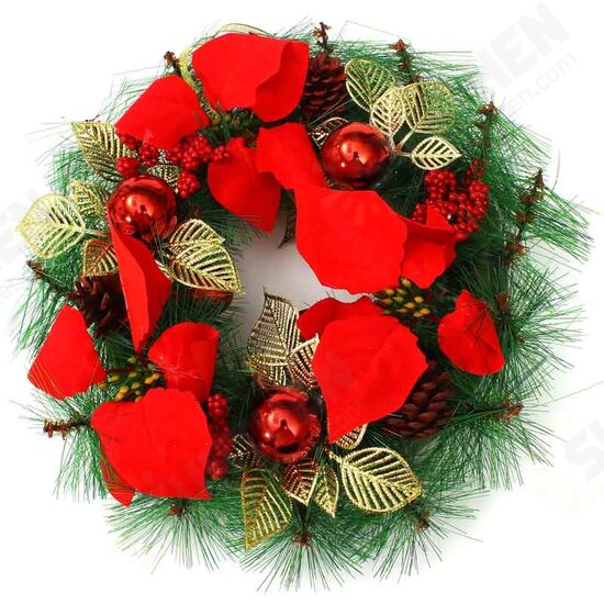 Christmas Wreath XMAS Garland Christmas Tree Door Decor Ornament