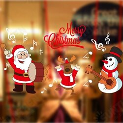 DIY Christmas Wall Stickers Home Decor Christmas Santa Claus Window Glass Decorative Wall Decal DIY Christmas Wall Stickers Home Decor Christmas Santa Claus Window Glass Decorative Wall Decal