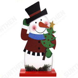 DIY Wood Crafts Christmas Snowman Elk Christmas Ornaments Decoration Santa Claus Wooden Embellishment Table Decorations DIY Wood Crafts Christmas Snowman Elk Christmas Ornaments Decoration Santa Claus Wooden Embellishment Table Decorations