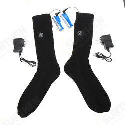 Electric Heated Socks 3 Gear Adjustable Temperature Rechargeable Feet Warmer 110-220V Electric Heated Socks 3 Gear Adjustable Temperature Rechargeable Feet Warmer 110-220V