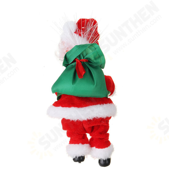 Electric Santa Claus Climbing Ladder Music Decor Christmas Tree Ornaments Gift