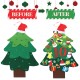 DIY Felt Christmas Tree for Kids Wall Christmas Decorations Christmas Countdown Advent Calendar 3.2FT 37pcs Ornaments Merry Christmas Decorations