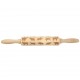 JM01690 Wooden Christmas Embossed Rolling Pin Dough Stick Baking Pastry Tool New Year Christmas Decoration