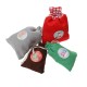 28PCS Christmas Hanging Advent Calendars Countdown Drawstring Gift Bags Candy Biscuit Pouches Present Gift Wrap