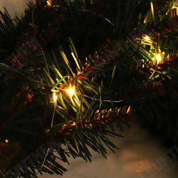 LED Light Christmas Wreath Tree Door Wall Hanging Party Garland Decorations LED Light Christmas Wreath Tree Door Wall Hanging Party Garland Decorations