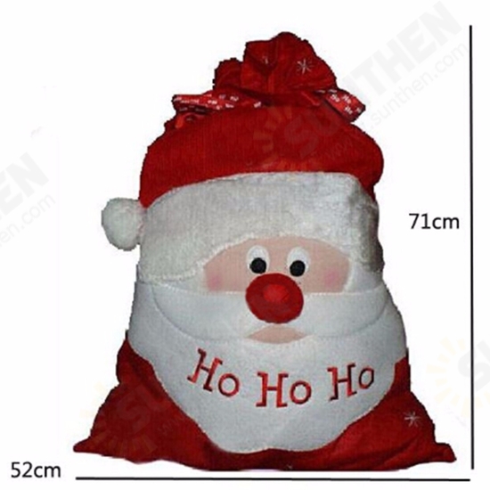 Large Christams Xmas Santa Clau Gift Candy Stocking Bag