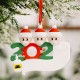 Mask Santa Snowman Ornament DIY Name Greetings Christmas Tree Ornament for Christmas Tree Decoration