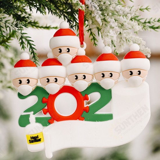 Mask Santa Snowman Ornament DIY Name Greetings Christmas Tree Ornament for Christmas Tree Decoration