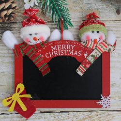 Merry Christmas Hanging Sign Wooden Square Blackboard Wall Door Decoration Hanging Tags for DIY Xmas Tree Door Decor Merry Christmas Hanging Sign Wooden Square Blackboard Wall Door Decoration Hanging Tags for DIY Xmas Tree Door Decor