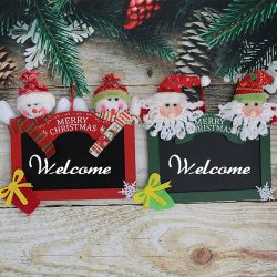 Merry Christmas Hanging Sign Wooden Square Blackboard Wall Door Decoration Hanging Tags for DIY Xmas Tree Door Decor Merry Christmas Hanging Sign Wooden Square Blackboard Wall Door Decoration Hanging Tags for DIY Xmas Tree Door Decor