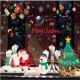 ABQ9706 Christmas Sticker Cartoon Wall Stickers PVC Removable For Room Decoration Christmas Party