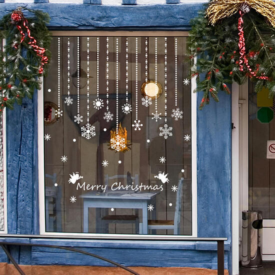 DLX0748 Christmas Sticker Window Snowflake Wall Stickers For Christmas Decoration