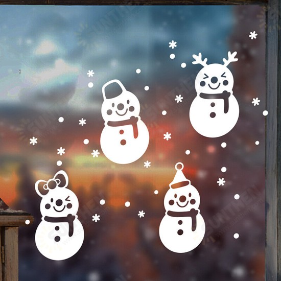 DLX9206 Christmas Sticker Window Snowman Pattern Wall Stickers For Room Decoration