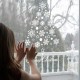 SK6012 Christmas Sticker Snowflake Pattern Wall Stickers For Home Decoration Removable