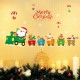 SK6037 Christmas Decoration For Cartoon Wall Sticker PVC Removable Christmas Party