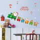 SK6037 Christmas Decoration For Cartoon Wall Sticker PVC Removable Christmas Party