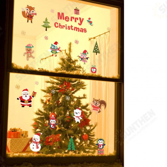 SK6038 Christmas Sticker Novetly Cartoon Wall Stickers For Kids Room Decoration Christmas Party