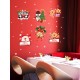 SK9108 Christmas Sticker Window Cartoon Penguin Pattern Wall Stickers Removable For Room Decoration