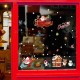 SK9245 Christmas Sticker Cartoon Animals Wall Stickers Removable For Christmas Decoration