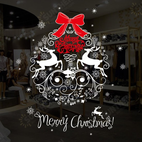 XH7241 Christmas Sticker Home Decoration Sticker Window and Wall Sticker Shop Decorative Stickers