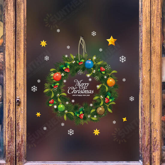 XL500 Christmas Sticker Home Decoration Sticker Window and Wall Sticker Shop Decorative Stickers