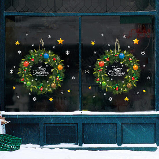 XL500 Christmas Sticker Home Decoration Sticker Window and Wall Sticker Shop Decorative Stickers