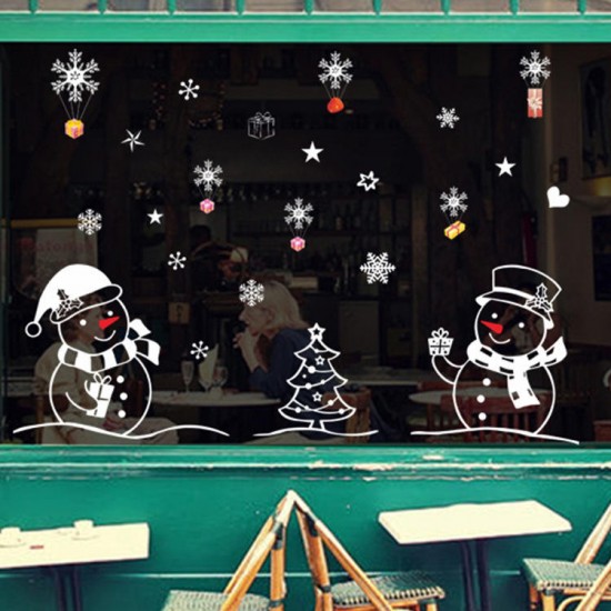 XL701 Christmas Sticker Home Decoration Sticker Window and Wall Sticker Shop Decorative Stickers