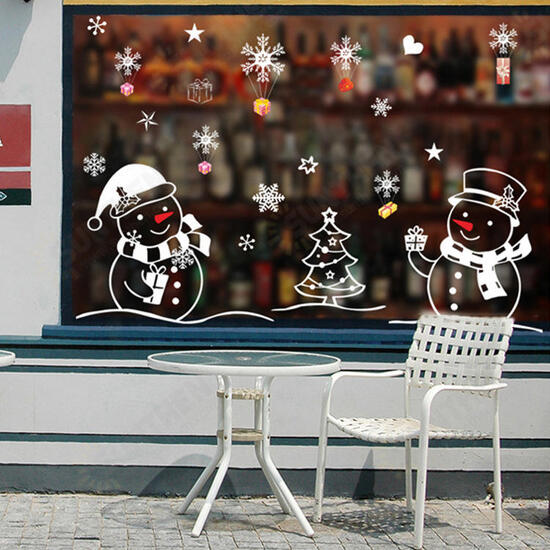 XL701 Christmas Sticker Home Decoration Sticker Window and Wall Sticker Shop Decorative Stickers