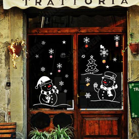 XL701 Christmas Sticker Home Decoration Sticker Window and Wall Sticker Shop Decorative Stickers