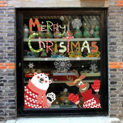 XL866 Christmas Sticker Home Decoration Sticker Window and Wall Sticker Shop Decorative Stickers XL866 Christmas Sticker Home Decoration Sticker Window and Wall Sticker Shop Decorative Stickers