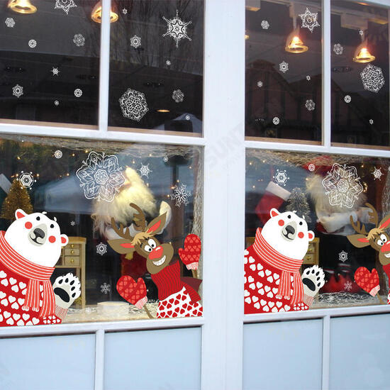 XL866 Christmas Sticker Home Decoration Sticker Window and Wall Sticker Shop Decorative Stickers