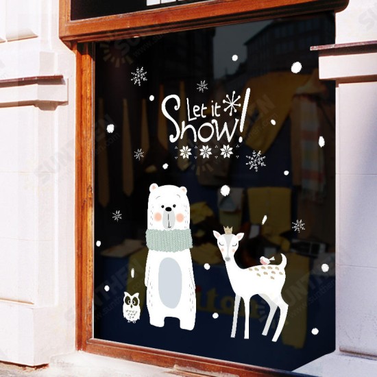 XL870 Christmas Sticker Home Decoration Sticker Window and Wall Sticker Shop Decorative Stickers