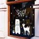 XL870 Christmas Sticker Home Decoration Sticker Window and Wall Sticker Shop Decorative Stickers