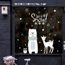 XL870 Christmas Sticker Home Decoration Sticker Window and Wall Sticker Shop Decorative Stickers XL870 Christmas Sticker Home Decoration Sticker Window and Wall Sticker Shop Decorative Stickers