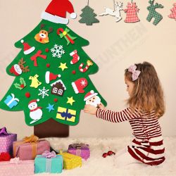 DIY Felt Christmas Tree With 37PCS Ornaments DIY Felt Christmas Tree With 37PCS Ornaments