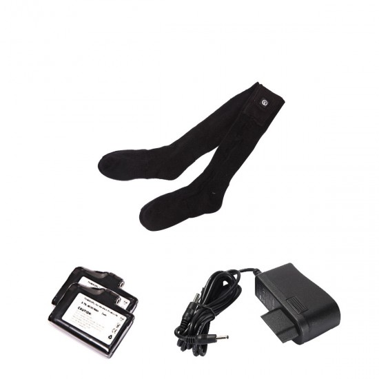 7.4V 2200mAh Electric Heated Socks Rechargeable Battery Feet Warmer For Skiing