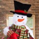 Snowman Hug Tree Non-woven Fabric Christmas Tree Topper Snowman Type Decorations