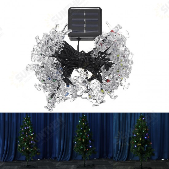 Solar 20/30/50 LED Deer Fairy String Light Christmas Party Garden Outdoor Decor Lamp