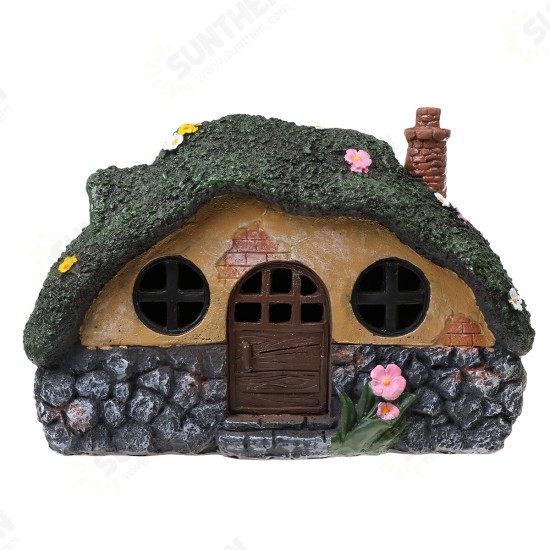 Solar LED Decorative Light Small Fairy House Lawn Roof Outdoor Waterproof Garden Decoration Light