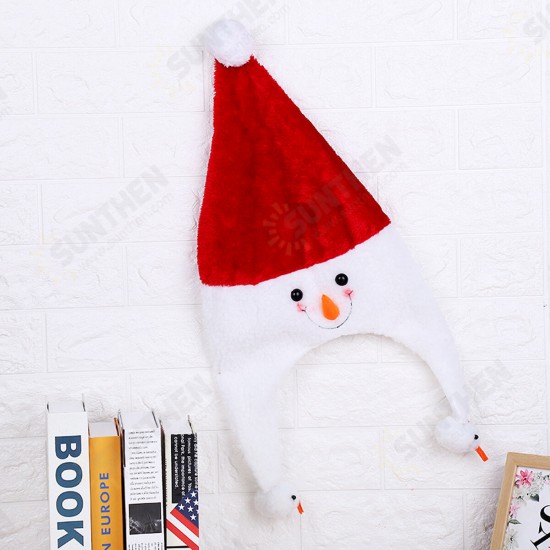 Unisex Christmas Xmas Novelty Plush Hat Santa Claus Hat Holiday Decoration