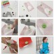 240Sets 24 Color DIY Clothes Plastic Fasteners Snap/Prong Ring Fasteners Snap/Metal Press Stud Cloth Tool Kit