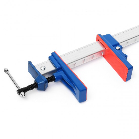 24/36 Inch Aluminum F-Clamp Bar Heavy Duty Holder Grip Release Parallel Adjustable Woodworking Tool