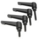 Zinc Alloy M5 16-32mm Male Thread Adjustable Clamp Handle Tool Zinc Alloy M5 16-32mm Male Thread Adjustable Clamp Handle Tool