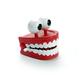 1Pc Clockwork Jumping Teeth Red Wind Up Funny Mouth Tooth With Eyes Flashing Novelties Trick Toys