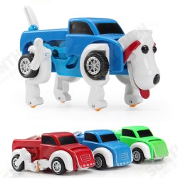 Automatic Transformation Dog Car Vehicle Clockwork Winding Up For Kids Christmas Deformation Gift Automatic Transformation Dog Car Vehicle Clockwork Winding Up For Kids Christmas Deformation Gift