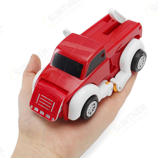 Automatic Transformation Dog Car Vehicle Clockwork Winding Up For Kids Christmas Deformation Gift